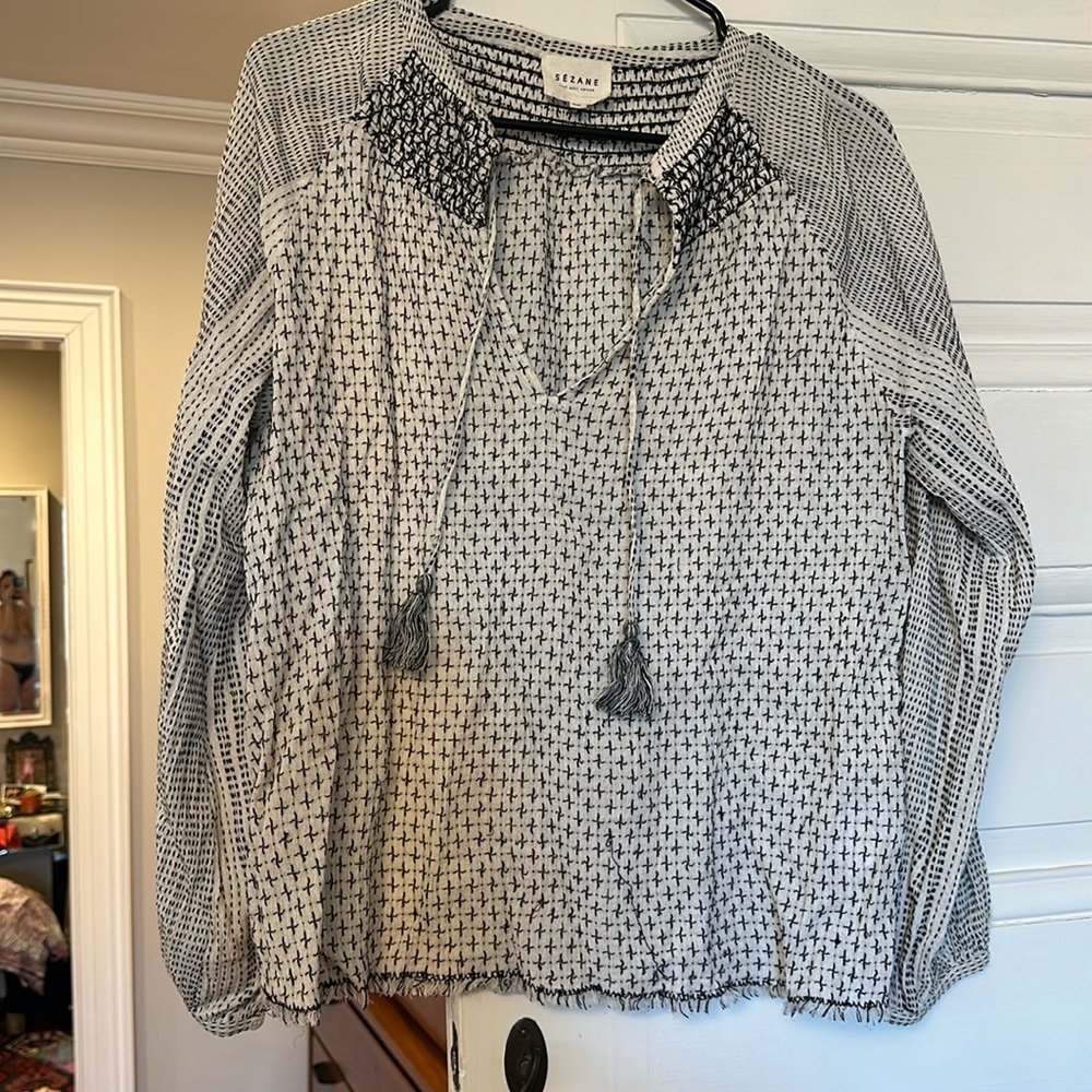 Sezane blouse top 36